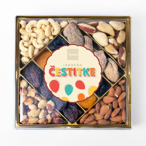 Poklon čestitka SQUARE Healthy mix